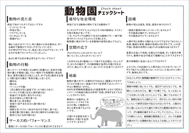 動物園チェックシート裏