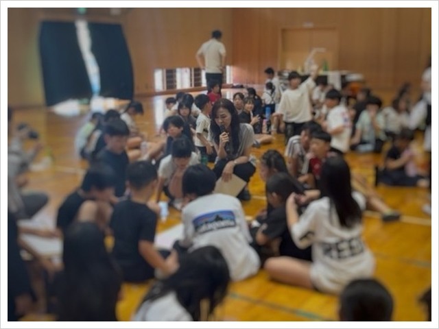 杉本彩の小学校授業