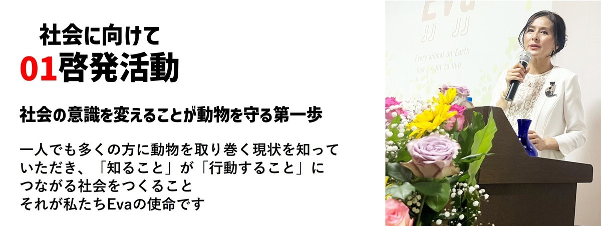 Evaの啓発活動