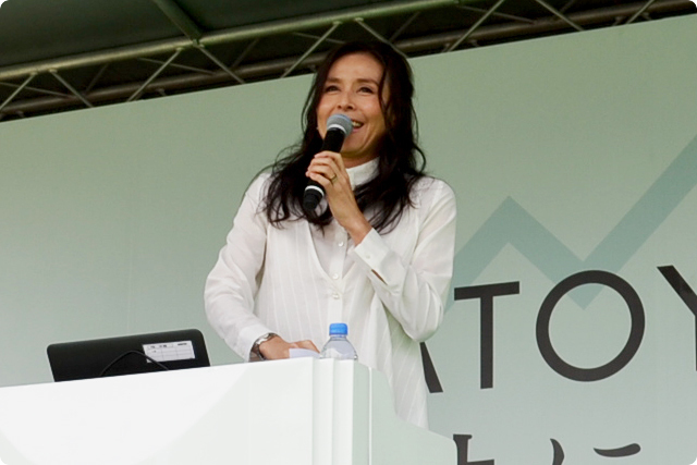 SATOYAMAと共に生きるEXPO　講演　Eva理事長杉本彩