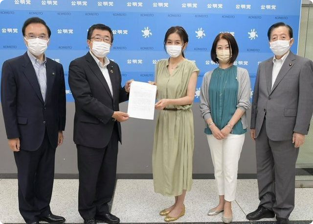 公明党高倉良生都議と長橋けい一都議 面談