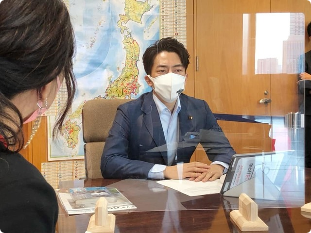 小泉進次郎環境大臣 面談