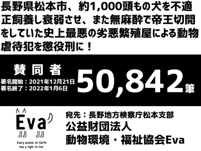 長野地方検察庁松本支部へ署名提出