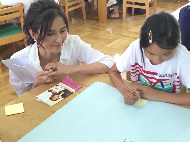 いのち輝くこどもMIRAIプロジェクトin大藪小学校　理事長杉本彩