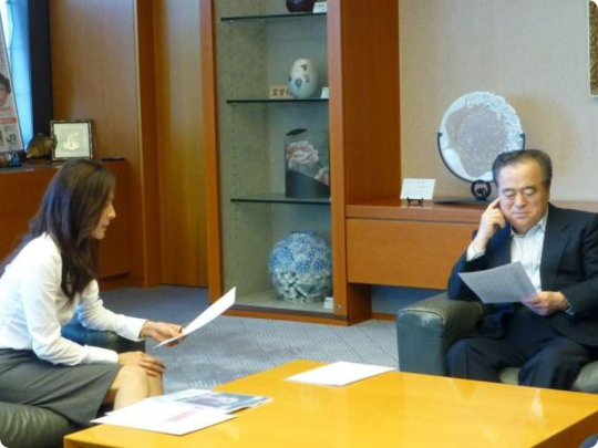 茨城県橋本知事陳情